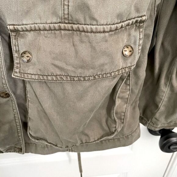 Max Jeans Drawstring Hooded Utility Jacket - Picture 9 of 11